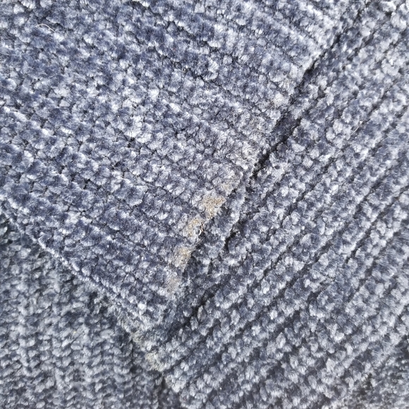 1. State Split Neck Cold Shoulder Chenille Sweater - Picture 8 of 8